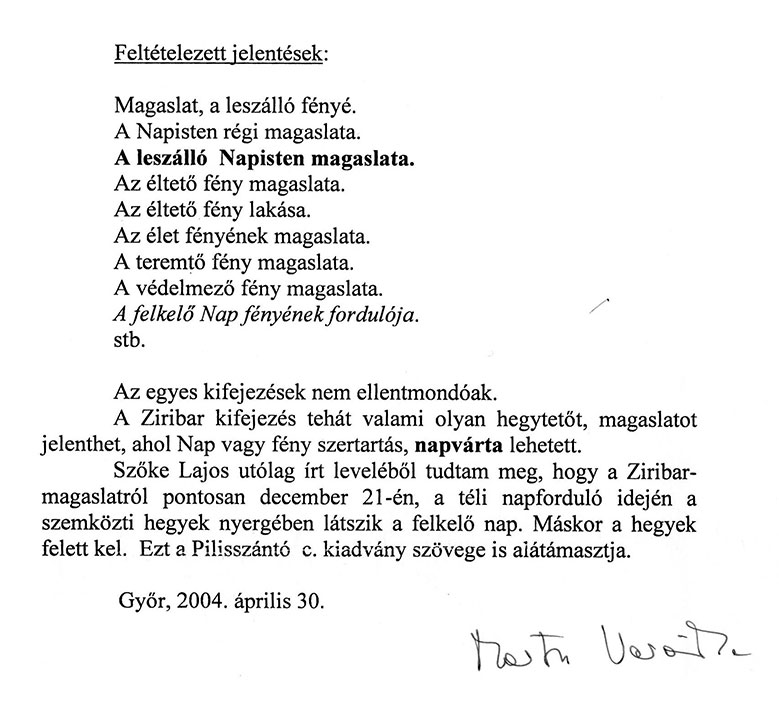 Marton Veronika: A Ziribar név megfejtése 3., 2004. április 30.