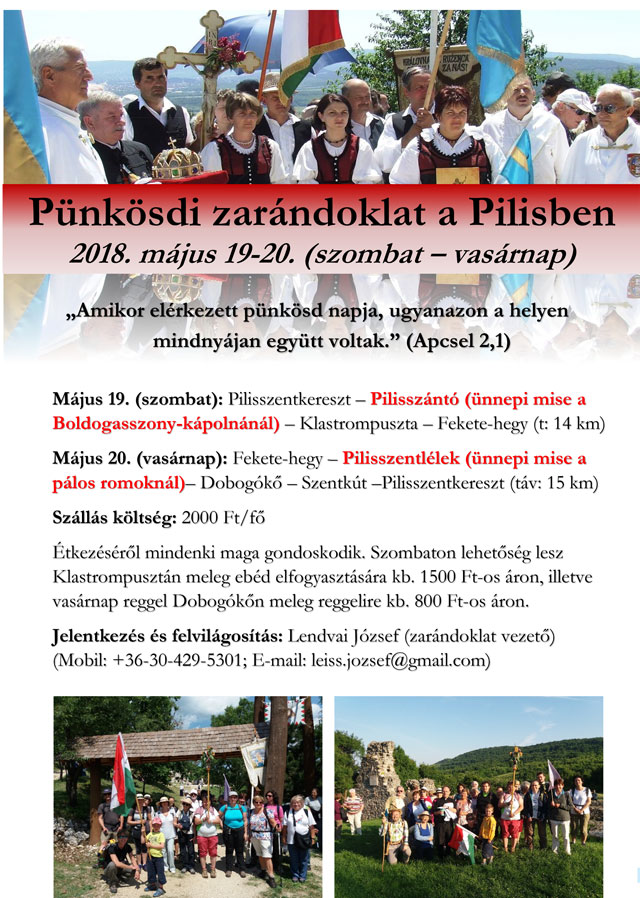 Pünkösdi Zarándoklat a Pilisben